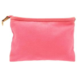 Louis Vuitton-LOUIS VUITTON Antigua Pochette Plat Tsu door PM Pouch Pink M40068 LV Auth yk2791-Pink