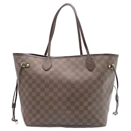 Louis Vuitton-LOUIS VUITTON Damier Ebene Neverfull MM Tote Bag N51105 LV Auth 26556-Other