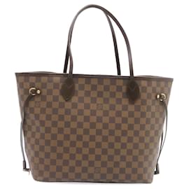Louis Vuitton-LOUIS VUITTON Damier Ebene Neverfull MM Tote Bag N51105 LV Auth 26588-Other