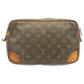 Louis Vuitton-Louis Vuitton Monogram Compiegne 28 Clutch Bag M51845 LV Auth 25365-Other