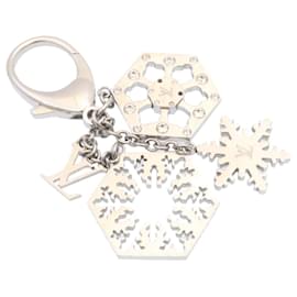 Louis Vuitton-LOUIS VUITTON Snow Charm Silver LV Auth ds071-Silvery