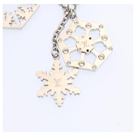 Louis Vuitton-LOUIS VUITTON Snow Charm Silver LV Auth ds071-Silvery