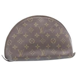 Louis Vuitton-LOUIS VUITTON Monogram Trousse Demi Ronde Cosmetic Pouch M47520 LV Auth yt496-Other