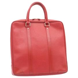 Louis Vuitton-LOUIS VUITTON Epi Vivienne MM Bolsa Empresarial Vermelho M5912E LV Auth ms122-Vermelho