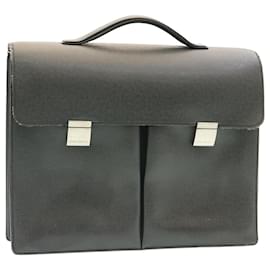 Louis Vuitton-LOUIS VUITTON Taiga Serviette Kazan Business Bag Ardoise M30802 LV Auth ar5069-Other