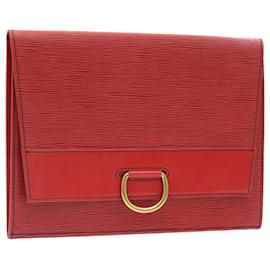 Louis Vuitton-LOUIS VUITTON Epi Jena Clutch Bag Red M52727 LV Auth th1969-Red