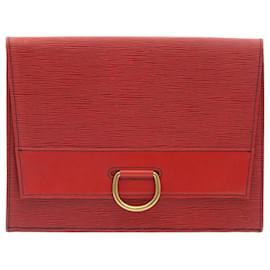 Louis Vuitton-LOUIS VUITTON Epi Jena Clutch Bag Red M52727 LV Auth th1969-Red
