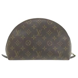 Louis Vuitton-LOUIS VUITTON Monogram Trousse Demi Ronde Pouch M47520 LV Auth yt303-Other