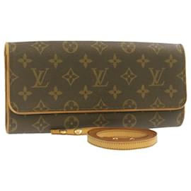 Louis Vuitton-LOUIS VUITTON Monogram Pochette Twin GM bolsa de ombro M51852 Autenticação de LV 21871-Outro