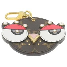 Louis Vuitton-LOUIS VUITTON Monogram Porte Cles Animal Face Charm M68216 LV Auth go080-Other
