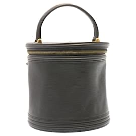 Louis Vuitton-LOUIS VUITTON Epi Cannes Vanity Hand Bag Black M48032 LV Auth 22566-Black