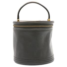 Louis Vuitton-LOUIS VUITTON Epi Cannes Vanity Hand Bag Black M48032 LV Auth 22566-Black