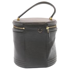 Louis Vuitton-LOUIS VUITTON Epi Cannes Vanity Hand Bag Black M48032 LV Auth jk484-Black