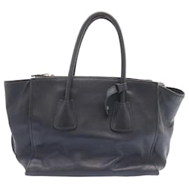 Prada-Prada 2Way Shoulder Bag Hand Bag Navy Auth ar5256-Navy blue