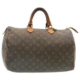 Louis Vuitton-Louis Vuitton Monogram Speedy 35 Hand Bag M41524 LV Auth yt636-Other