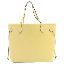 Louis Vuitton-LOUIS VUITTON Epi Neverfull MM Tote Bag Cream N41605 LV Auth 24585-Cream