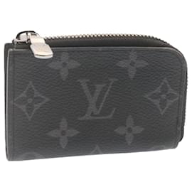 Louis Vuitton-LOUIS VUITTON Monogram Eclipse Porta Monnaie Jour Coin Purse M63536 auth 25740-Outro