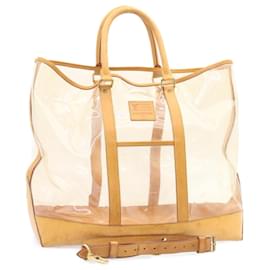 Louis Vuitton-Louis Vuitton Isaac Mizrahi 100th Limited 2Way Tote Bag Vinyl M99027 auth 24475-Beige,Other