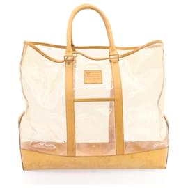 Louis Vuitton-Louis Vuitton Isaac Mizrahi 100th Limited 2Way Tote Bag Vinyl M99027 auth 24475-Beige,Other