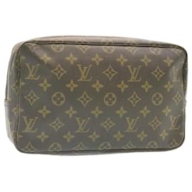 Louis Vuitton-Toilette Louis Vuitton Monogram Trousse 28 Bolso de mano M47522 LV Auth como301-Otro