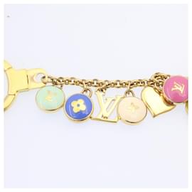 Louis Vuitton-LOUIS VUITTON Porte Cles Cianne Pastilles Bag Charm Chain M65386 LV Auth yk2618-Multiple colors,Golden