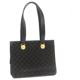 Gianni Versace Sunface Tote Bag Black Auth ms167 Black