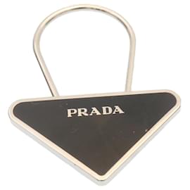 Prada-PRADA Charm Black Silver Auth ar5029-Black,Silvery
