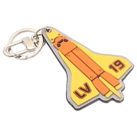 Louis Vuitton-LOUIS VUITTON Monogram Titanium Porte Cles Rocket Charm Orange MP2215 Auth ds053-Orange,Grey