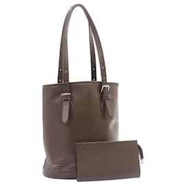 Louis Vuitton-LOUIS VUITTON Epi Bucket PM Shoulder Bag Mocha Brown M5899D LV Auth ms165-Brown,Other