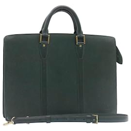 Louis Vuitton-LOUIS VUITTON Taiga Porte Documan Rozan Business Bag Epicea M30054 LV Auth ms155-Autre