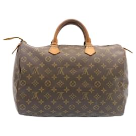Louis Vuitton-Louis Vuitton Monogram Speedy 35 Hand Bag M41524 LV Auth 26269-Other