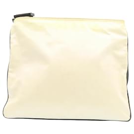 Gucci-GUCCI Shoulder Bag Coated Canvas White Auth yt574-White