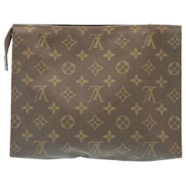 Louis Vuitton-Toilette Poche Louis Vuitton Monogram 26 Bolsa M47542 LV Auth yt638-Otro