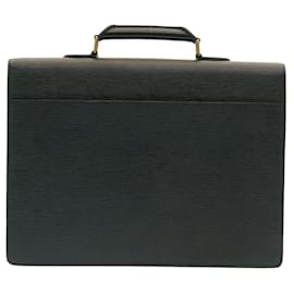 Louis Vuitton-LOUIS VUITTON Epi Serviette Conseiller Business Bag Black M54422 LV Auth ro087-Black