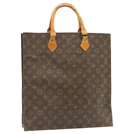 Louis Vuitton-LOUIS VUITTON Monogram Sac Plat Hand Bag M51140 LV Auth jk628-Other