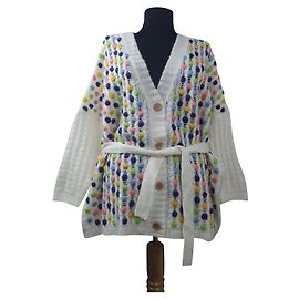 Cardigan Manoush Bonbons en mélange mohair oversize Multicolore