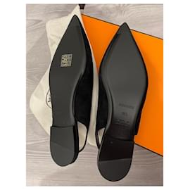 Hermès-Sandalias-Negro