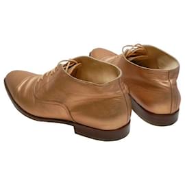 Chanel-Chanel Leather Men's Shoes Bronze Size 42-Bronze