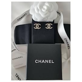 Chanel-raro par de pendientes Chanel con cristales-Otro