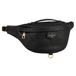 Louis Vuitton Couro LV Bumbag empreinte Preto