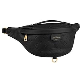 Louis Vuitton-LV Sac banane en cuir empreinte-Noir