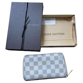 Louis Vuitton-Zippy, azure xadrez.-Bege