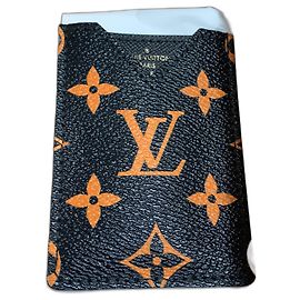 Louis Vuitton Kartenhalter Schwarz Orange