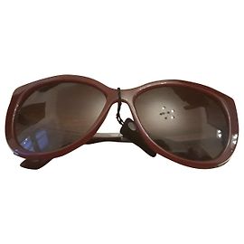 Gafas de sol Bulgari Cat Eye rojas de plástico Roja