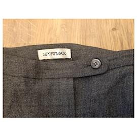 Sportmax-Pants, leggings-Dark grey