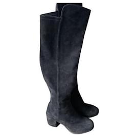 Stuart Weitzman-Stiefel-Schwarz