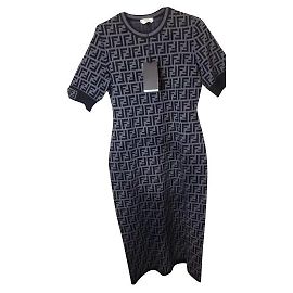 Fendi Vestidos Gris