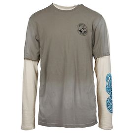 Off White Club de escalada para hombre de manga larga Gris