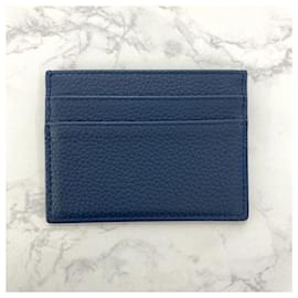 Christian Dior-[Used] Christian Dior ATELIER Atelier logo Business card holder Card case / Navy / Christian Dior-Navy blue