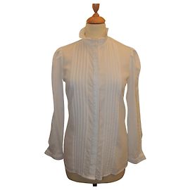 BLUSA CON COLLO CELESTE CLAUDIE PIERLOT. bianca 38 fr Bianco